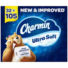 Charmin Ultra Soft Toilet Paper Super Plus Rolls (201 sheets/roll, 32 rolls)-FREE SHIPPING